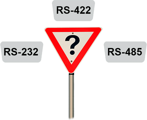 The main differences between RS-232, RS-422 and RS-485